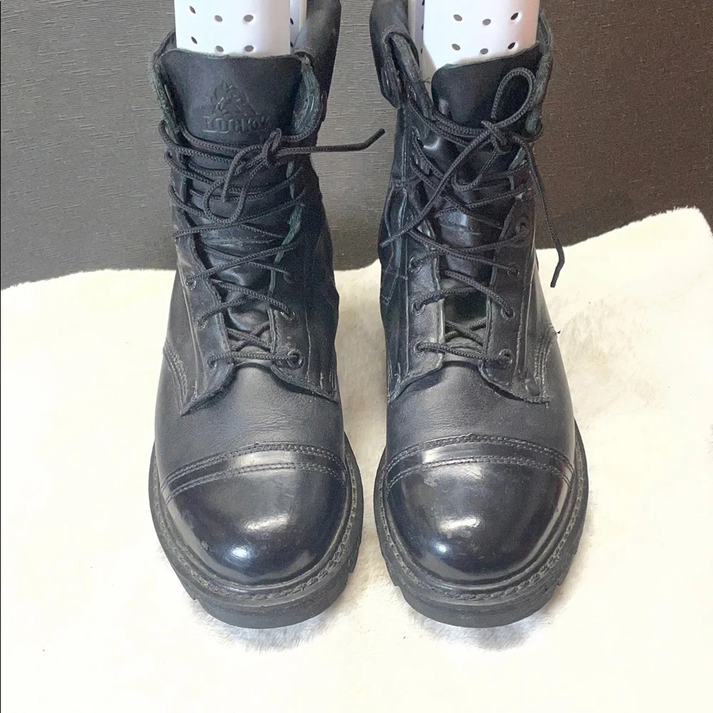 Rocky Black Men's paraboot oil resistant‎ Leather Tactical Lace-Up Boot